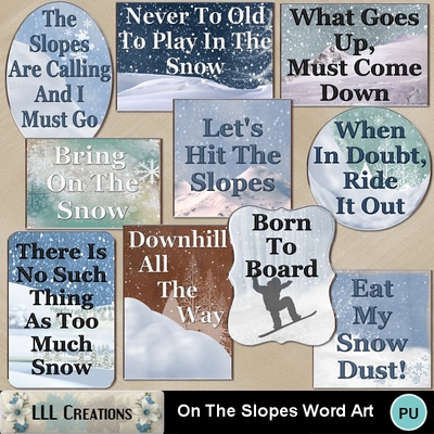 On_the_slopes_word_art-01