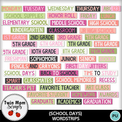 School_days_wordstrips