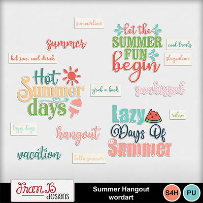 Summerhangoutwordart